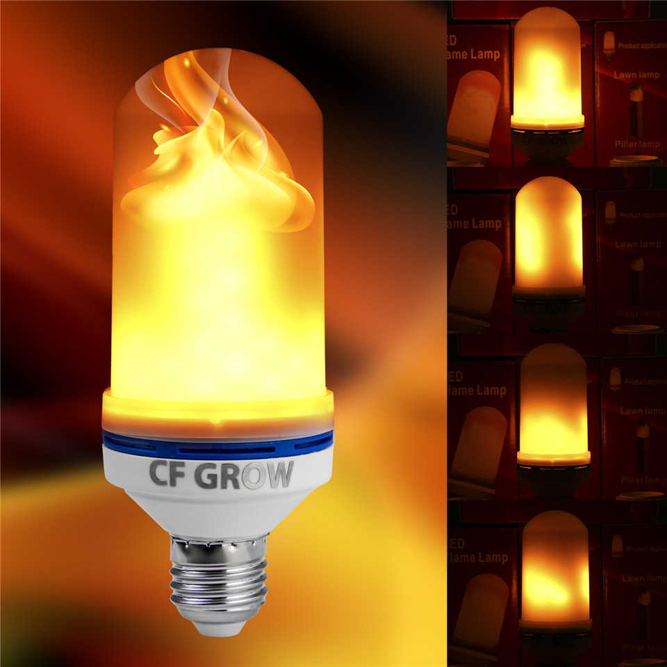 E26 E27 LED Ҳ ȿ ȭ  SMD2835  Ÿ  Ҳ  1200K AC85V265V/E26 E27 LED Flame Effect Fire Light Bulb SMD2835 Flickering Decorative Flame Lamp
